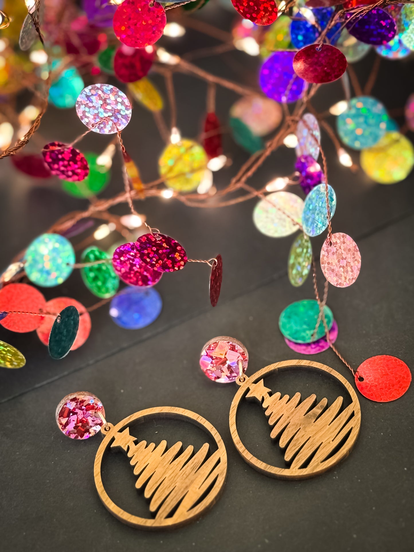 Christmas Tree Dangle Earrings(47)