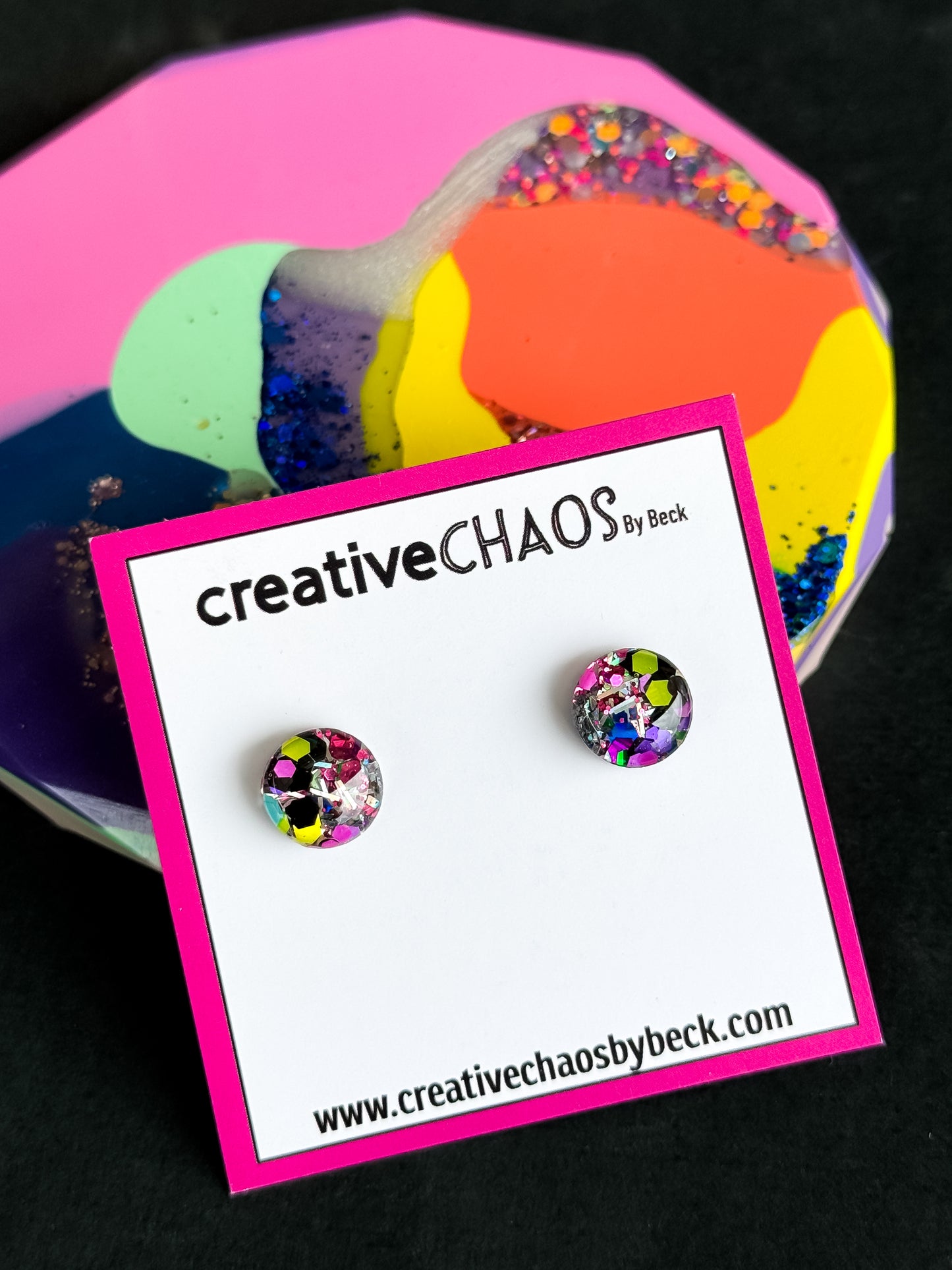 Glitter Mini Stud (3)
