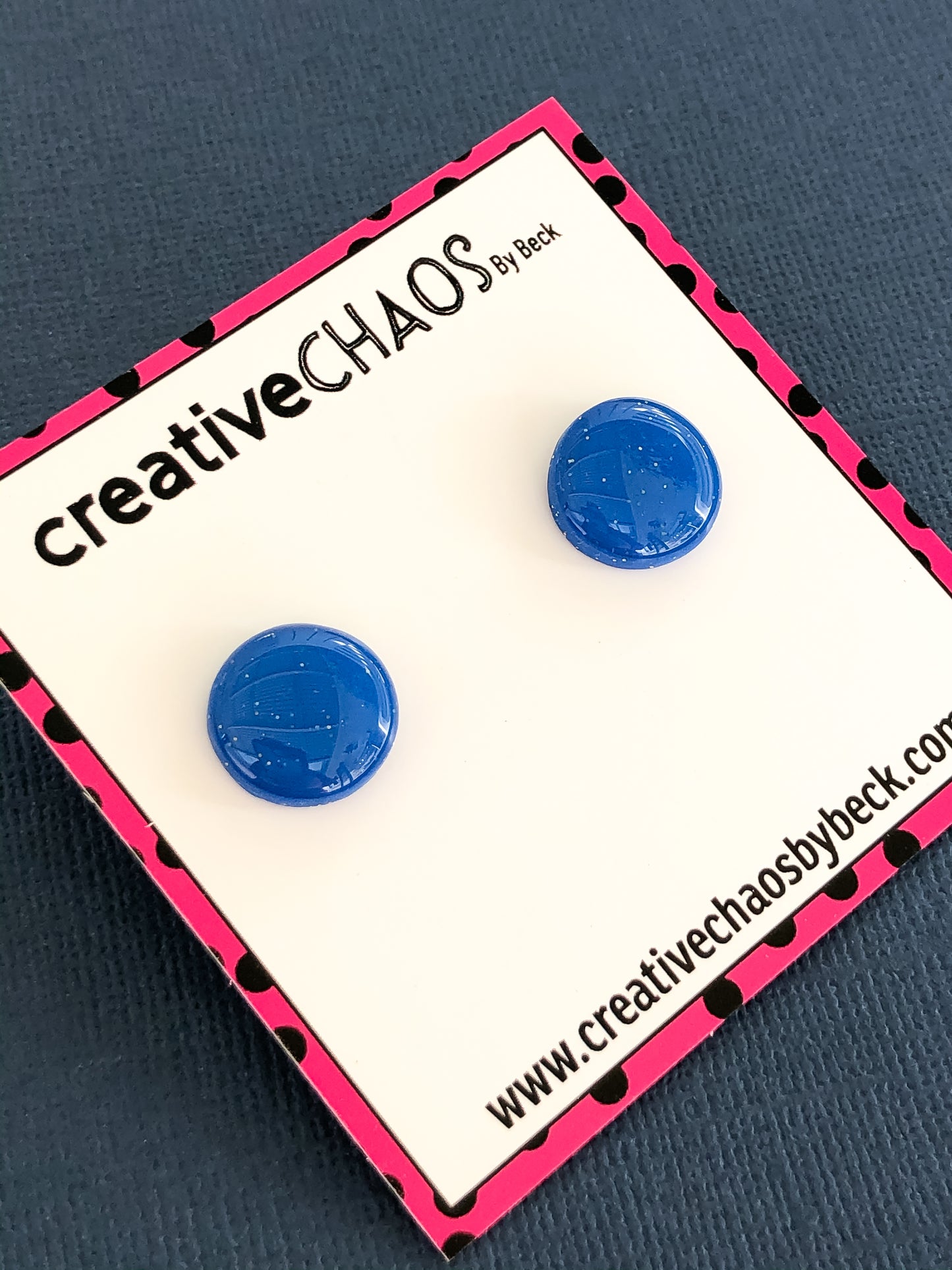 Chaos Blue Gloss Midi Stud